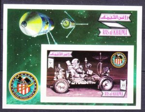 1972 Ras Al Khaimah 744/B131b Rover on the Moon 8,50 €