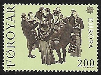 Faroe Islands # 64 - The Garter Dance - MNH