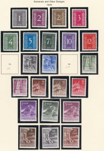 Netherlands Indies # 307-330, Numerals, Temples, Mint NH, missing 2 low values