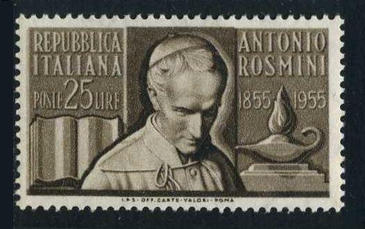 Italy 694.MNH.Michel 945. Antonio Rosmini,philosopher,death centenary,1955.