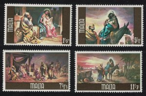 Malta Christmas Paintings by Giuseppe Cali 4v 1979 MNH SG#634-637