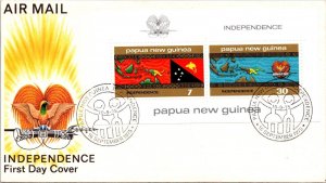 Papua New Guinea FDC 1975 -  Independence Day - Port Moresby - F65287