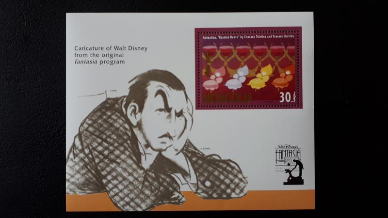 Disney - Mongolia 1991. ** MNH Block/1