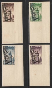 Tunisia 1953 Imperf Tunis International Fair set Sc# 231-35 mint