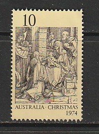 1974 Australia - Sc 600 - used VF - single - Adoration of the Kings by Durer