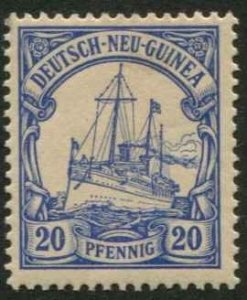 German New Guinea SC#10 Kaiser's Yacht 20p MH