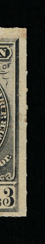 GENUINE #RS93d PRIVATE DIE G.G. GREEN MEDICINE ROULETTED ON WMK-191R PAPER 14472
