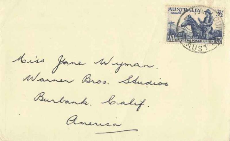 Australia 3 1/2d Universal Post Union 1949 Yallourn, Vic. Aust. 1923-1980 to ...