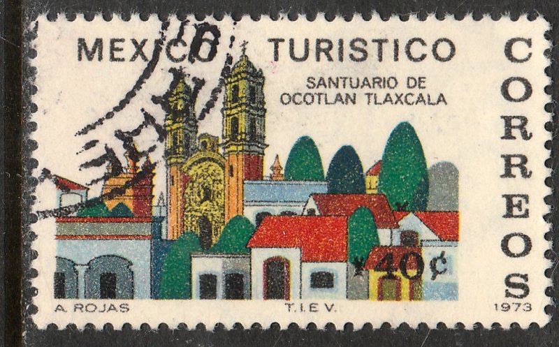 MEXICO 1014, TOURISM PROMOTION, SANCTUARY, OCOTLAN, TLAXCALA. USED  F-VF. (1250)