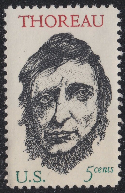 US 1327 Henry David Thoreau 5c single MNH 1967