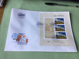Portugal Azores 1983  Large Stamp Sheet  Stamps Cover Ref 52297