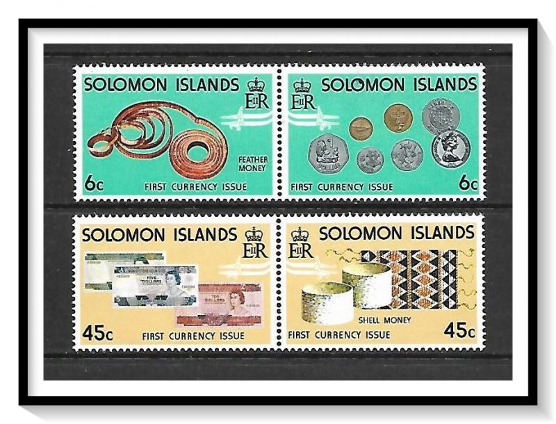 Solomon Islands #361a+363a New Coinage Pairs MNH