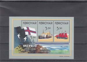 faroe islands mint never hinged  stamps sheet ref r11526