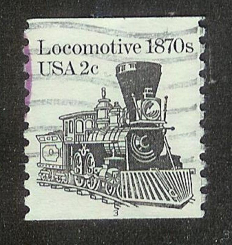 US #1897A Locomotive Used PNC Single plate #3