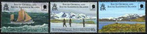 South Georgia Stamp 254-256  - Sir Ernest Shackleton explorer