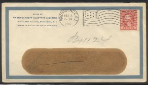 U.S. #449 RARE on Cover w/ Cert - 2c Red, Type I Coil