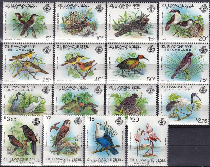 Seychelles Zil Elwannyen Sesel #50-65 MNH CV $34.25 (A18449)