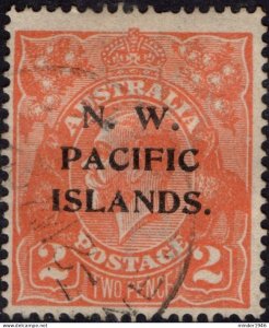 NEW GUINEA 1921 2d Orange, Stamp of Australia opt with N.W Pacific Islands SG...