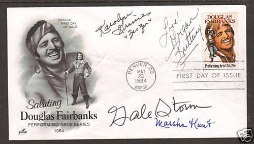 Marsha Hunt, Gale Storm & 2 others on 1984 20c FDC