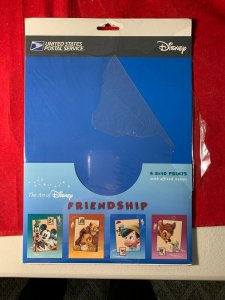 4 8x10 prints Disney Friendship Stamp , Scott #3865-68, rare find