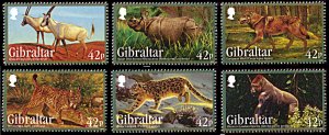Gibraltar 1353-1358, MNH, Endangered Animals
