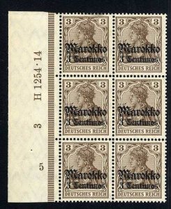 German Colonies, German Offices in Morocco #45 (Mi.46HANU) Cat€65, 1911 3c ...