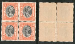 India JAIPUR State ¾An POSTAGE SG-59 Cat. £36 BLK/4 MNH