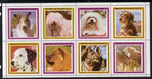 Equatorial Guinea 1978 Dogs set of 8 unmounted mint (Mi 1...
