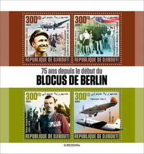 DJIBUTI - 2023 - Berlin Blockade - Perf 4v Sheet - Mint Never Hinged