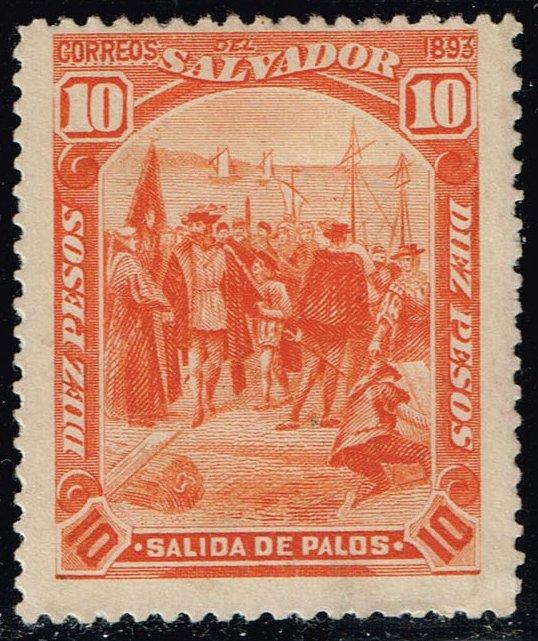 El Salvador #88 Departure from Palos; Unused (0.75)