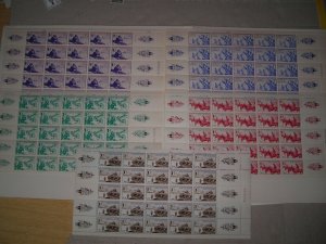 1942 Set of 5 Sheets Nazi Occup France.French Volunteers Legion in Russia MNH