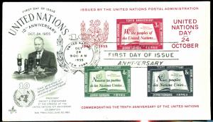 UN #38 Used First Day Cover