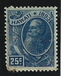 HAWAII Scott #79 Mint 25c President Ballard 2018 CV $22.50