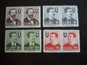 Stamps - Cuba - Scott#595-606 - Mint Hinged Set of 12 Stamps in Pairs