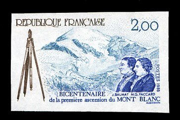 France, 1950-Present #2015 (YT 2422) Cat€23, 1986 Mt. Blanc, imperf. single...