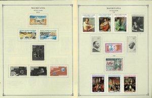 Mauritani 1941-1990 M & CTO Hinged on Scott International Pages Rhtough 1995