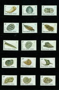 British Antarctic Territory: 1990 Fossils definitive,  MNH set