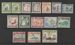 Rhodesia & Nyasaland  small used lot from the 1959 set