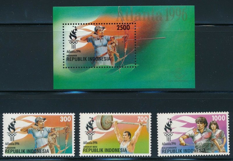 Indonesia - MNH Atlanta Olympic Games Sports Set (1996)