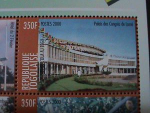 ​TOGO-2000- SC#1954 36TH AFRICAN UNITY SUMMIT-LOME MNH-SHEET-VF LAST ONE