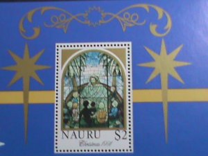 ​NAURU-1991-SC#395-STAIN GLASS WINDOW-ALL THE CHILDREN COME WITH ME- MNH S/S