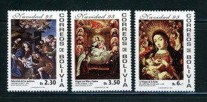 BOLIVIA 1993 SCOTT# 901 F - G CHRISTMAS MNH AS SHOWN