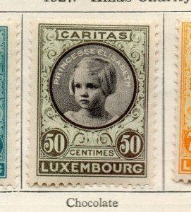 Luxemburg 1927 Early Issue Fine Mint Hinged 50c. NW-191819