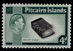PITCAIRN ISLANDS GVI SG5b, 4d black & emerald-green, NH MINT. Cat £23.