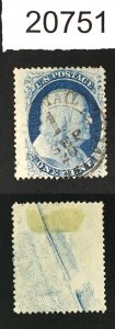 MOMEN: US STAMPS # 24 USED RELIEF C LOT # 20751