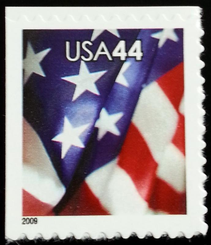 2009 44c American Flag, SA, Booklet of 10 Scott 4396 Mint F/VF NH