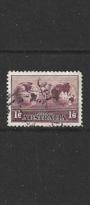 AUSTRALIA - 1934 MERCURY AND HEMISPHERES AIR MAIL - SCOTT C4 - USED