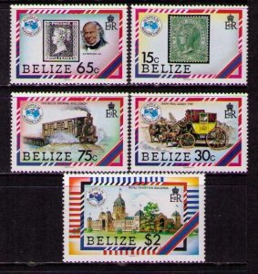 BELIZE Sc# 726 - 730 MNH FVF Set5 Intl Mail Coach Ausipex