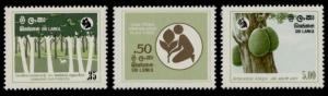 Sri Lanka 620-2 MNh Forest Conservation