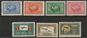 Lithuania Sc # C1-C7 Mint Hinged
